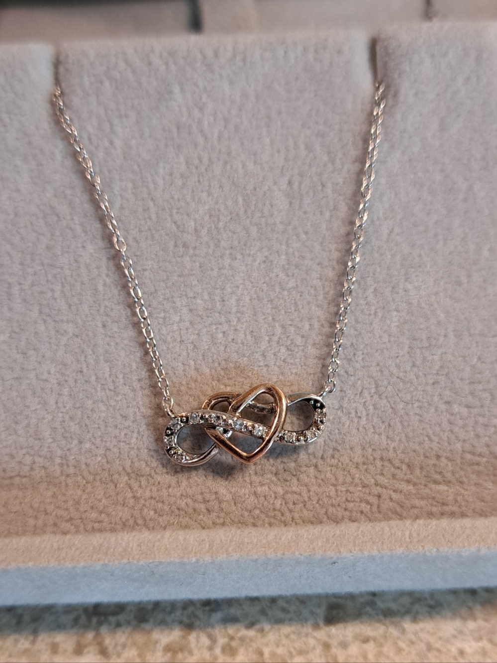 Sterling & 10k Diamond Accent Heart Necklace